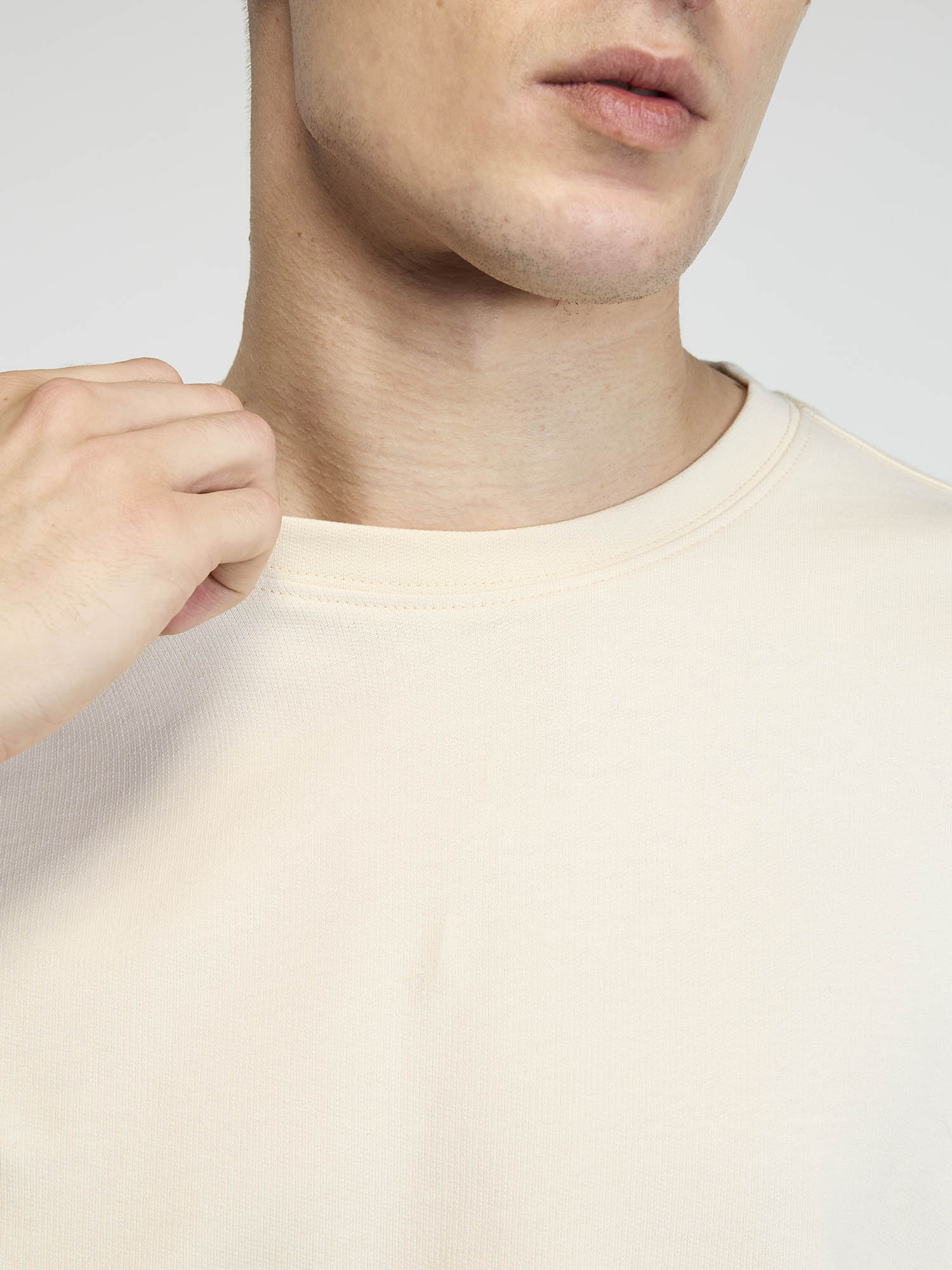 Beige Certified Hoopers Oversized Printed Tee - Men - Image 7