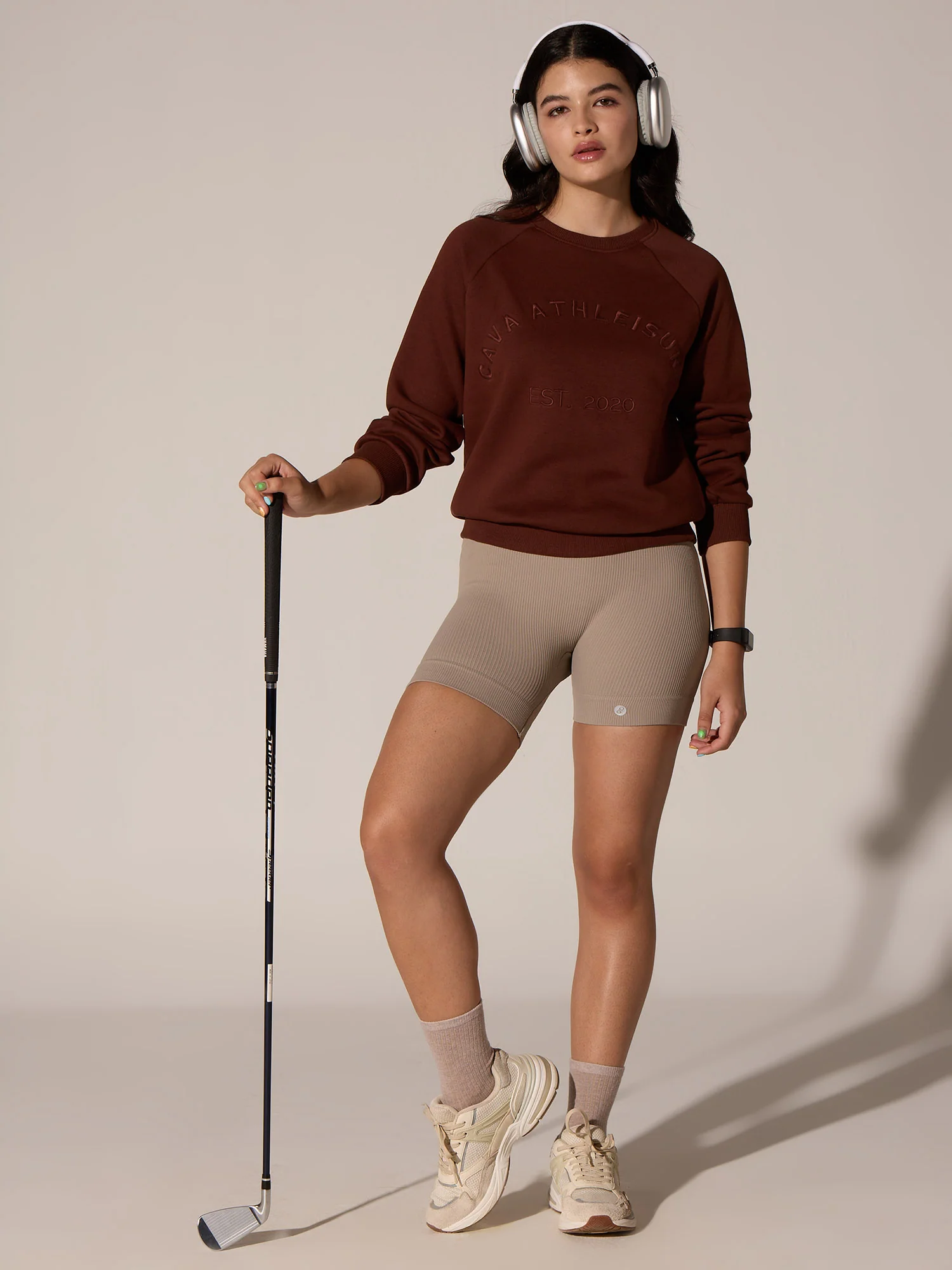 Taupe Seamless Booty Shorts - Image 2