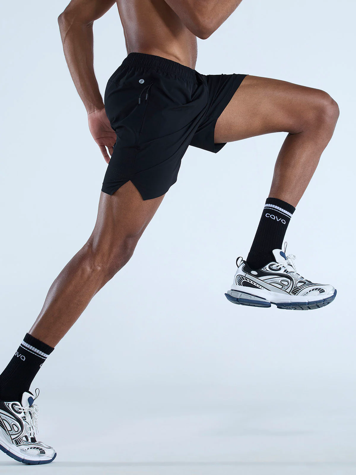 Black 5" Train-In Shorts