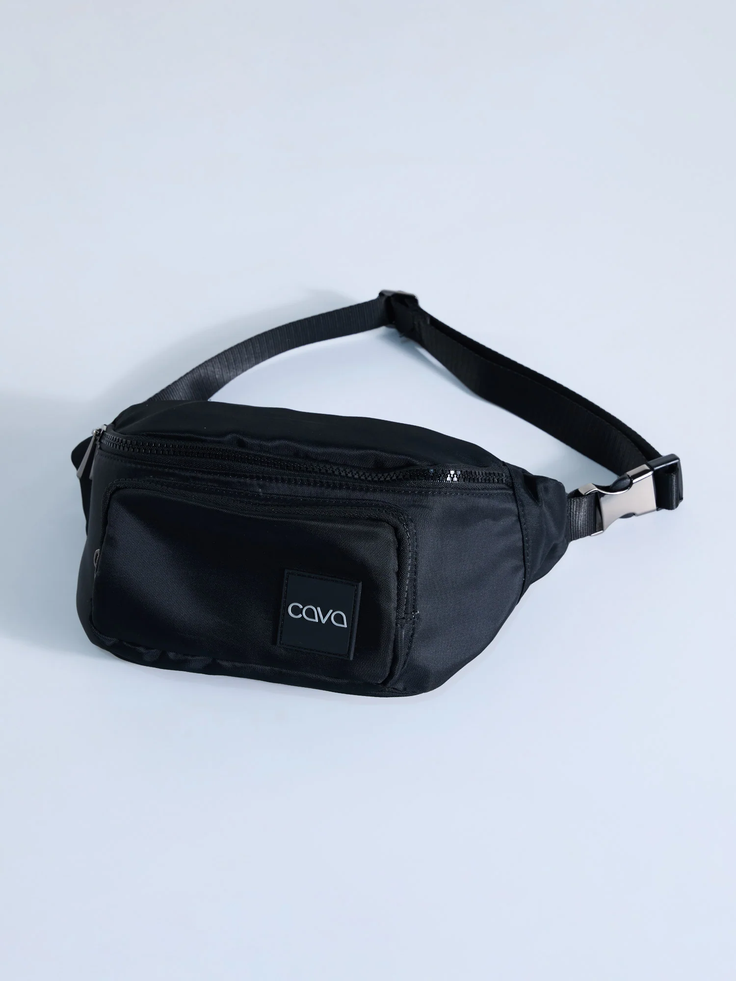 Black Cava Buckle-up Bag