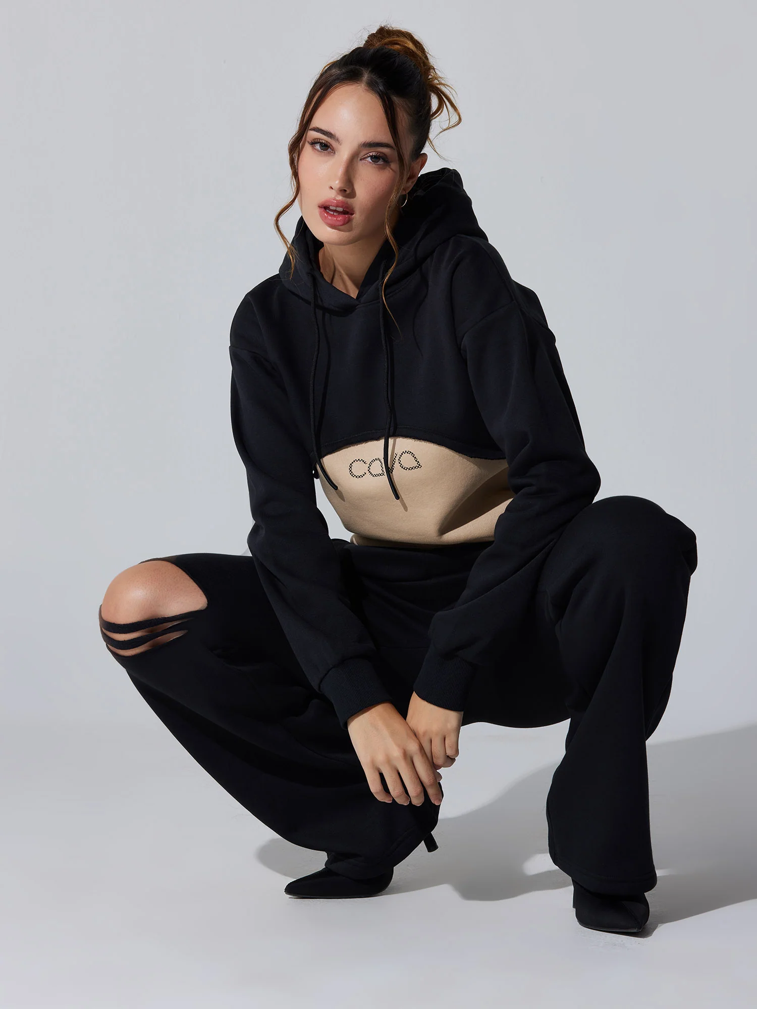 Black Dual Slit Adapt Joggers - Image 7