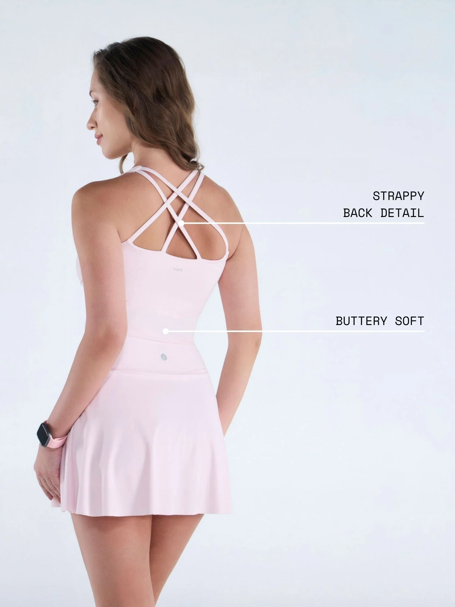 Blush Heartline Sports Bra - Image 4