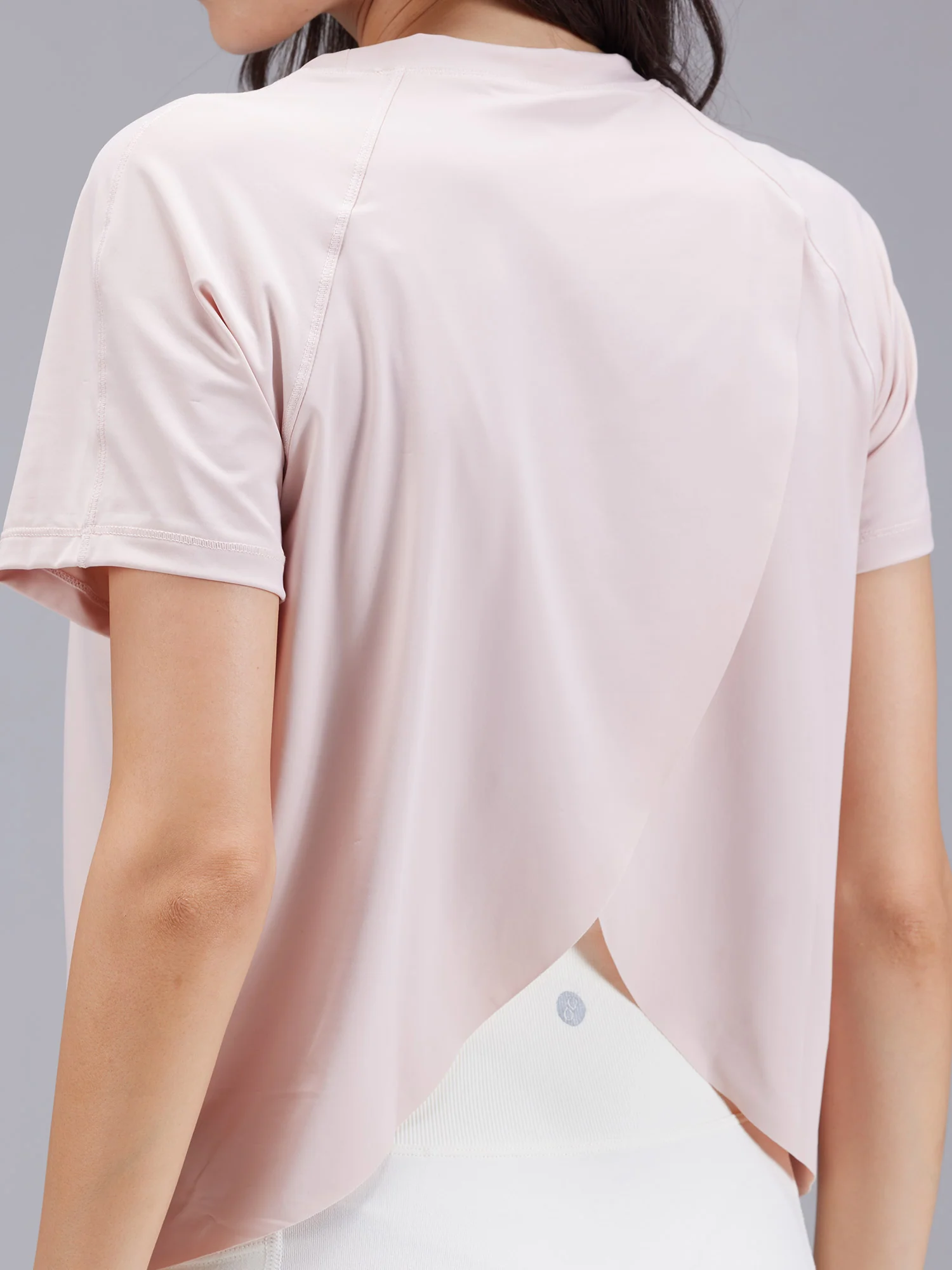 Blush Overlap Tee - Image 5