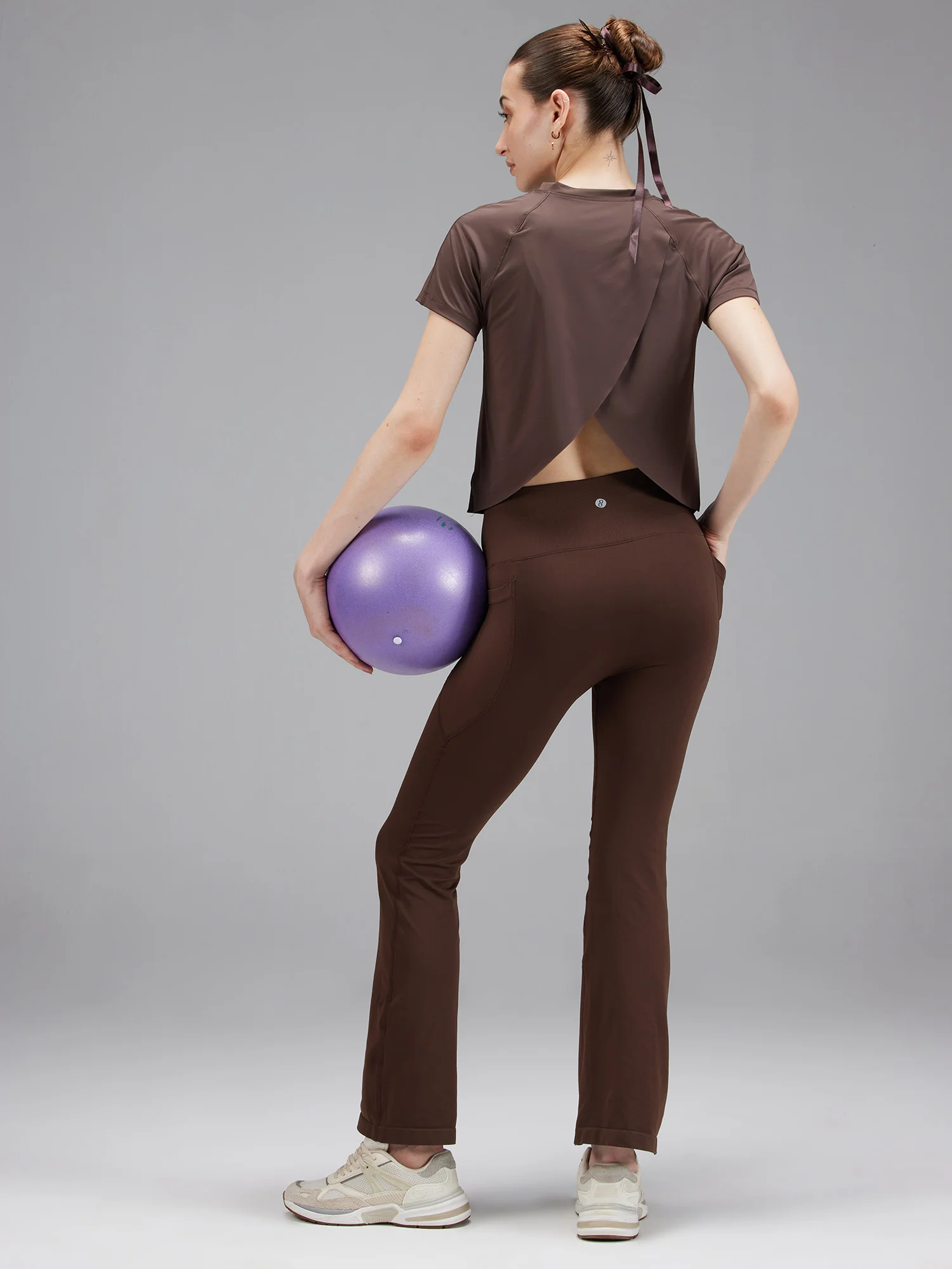 Brown Overlap Tee - Image 3