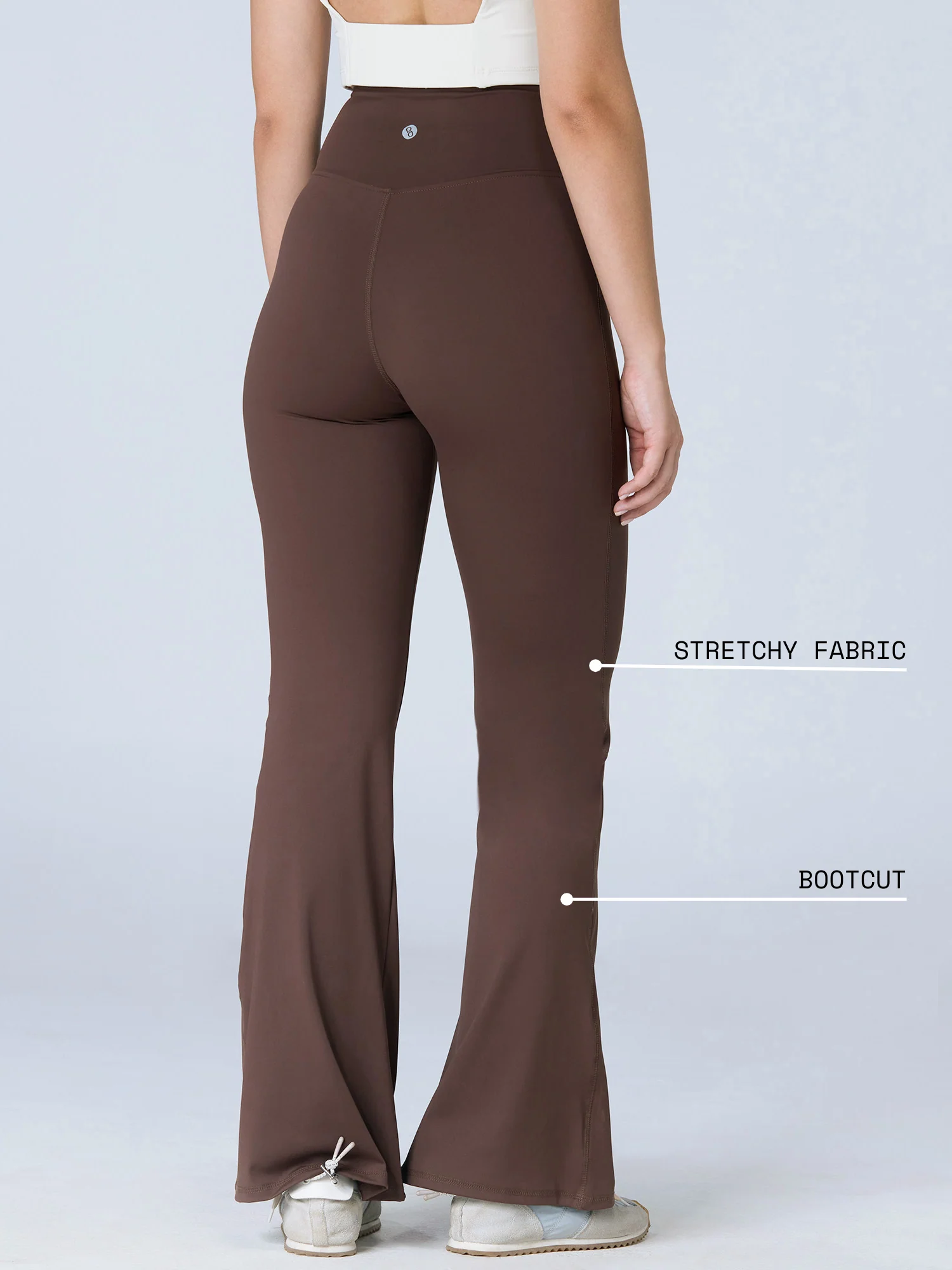 Brown Tall Hourglass Flared Leggings - Image 3