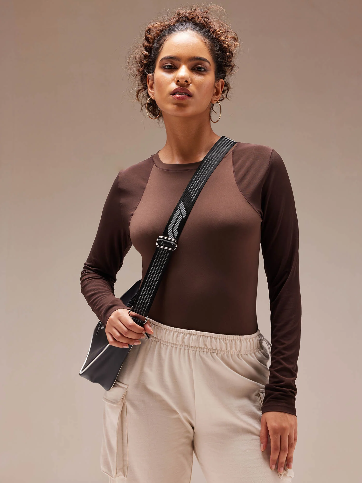 Brunette Air Mesh Bodysuit - Image 2