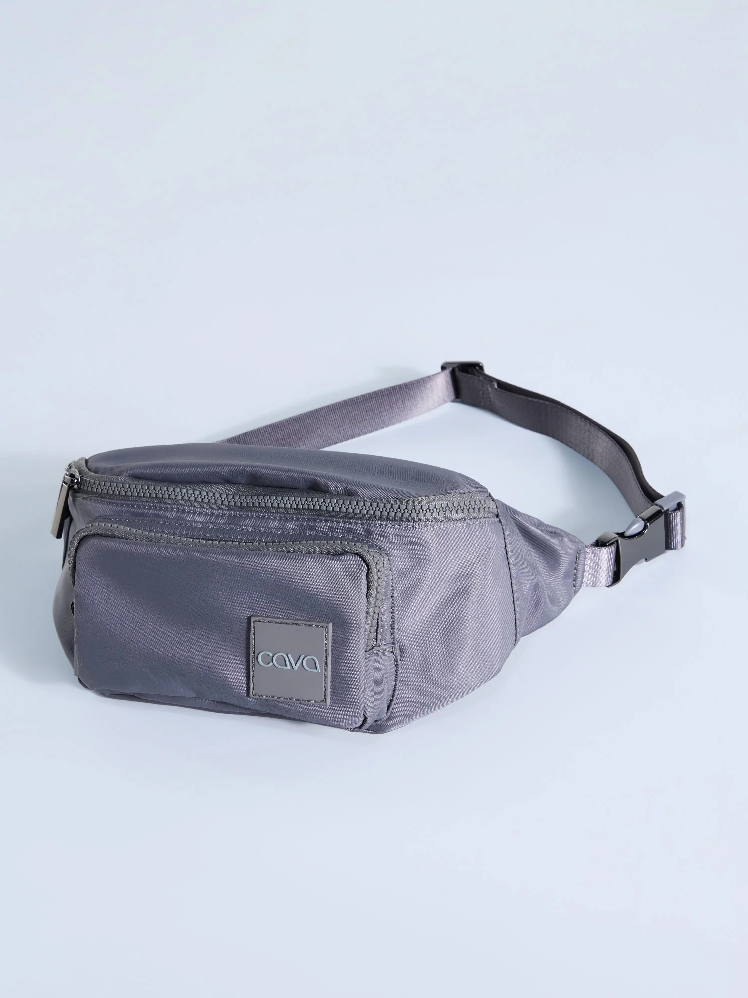 Grey Cava Buckle-up Bag