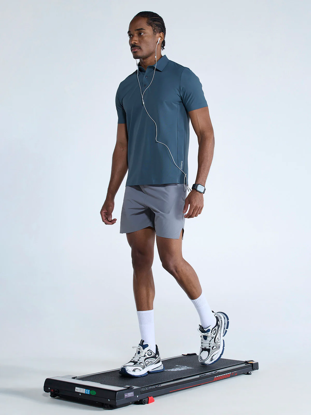 Grey 5" Train-In Shorts - Image 2