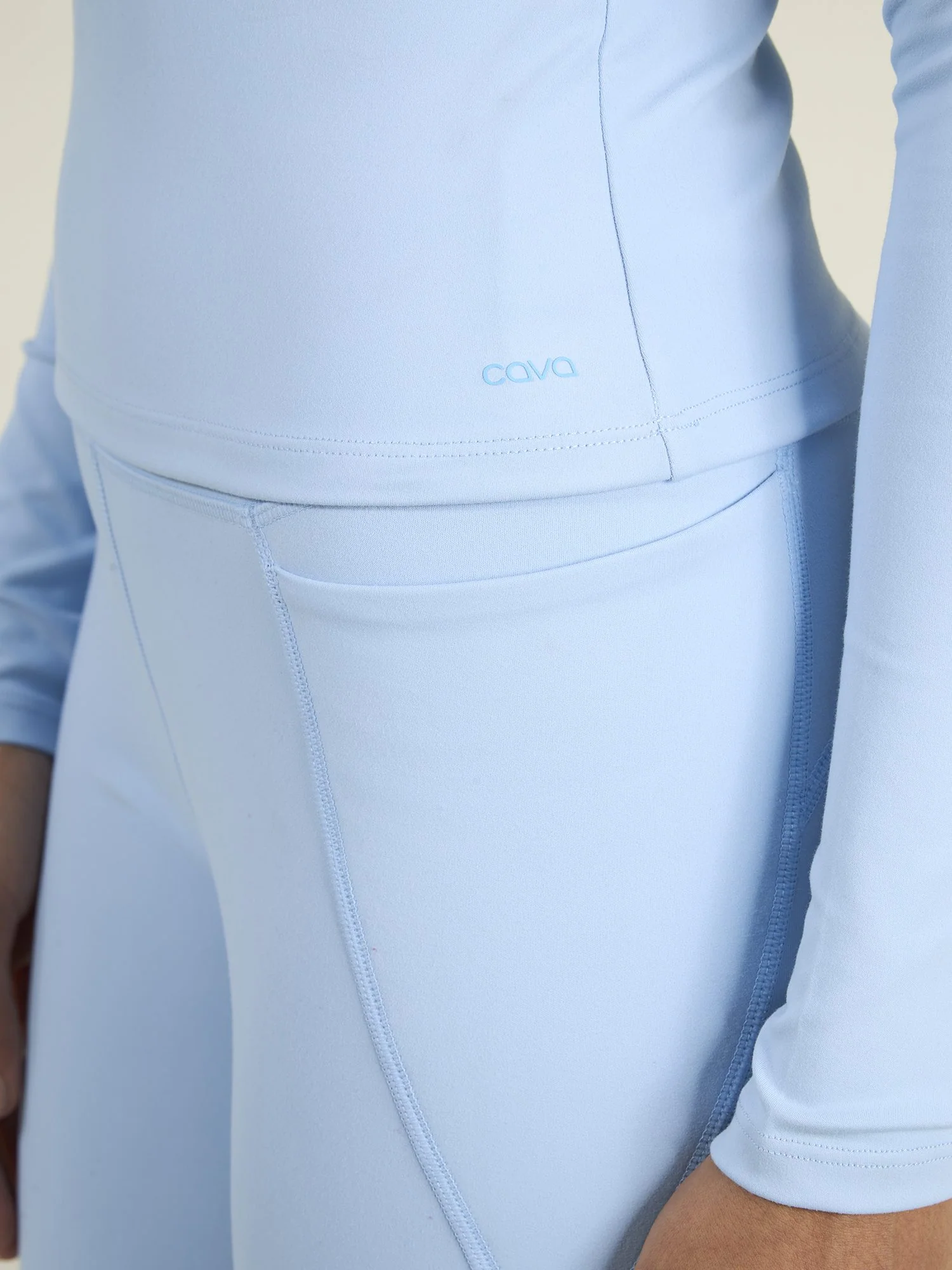 Ice Blue Sculpt Crew Top - Image 7