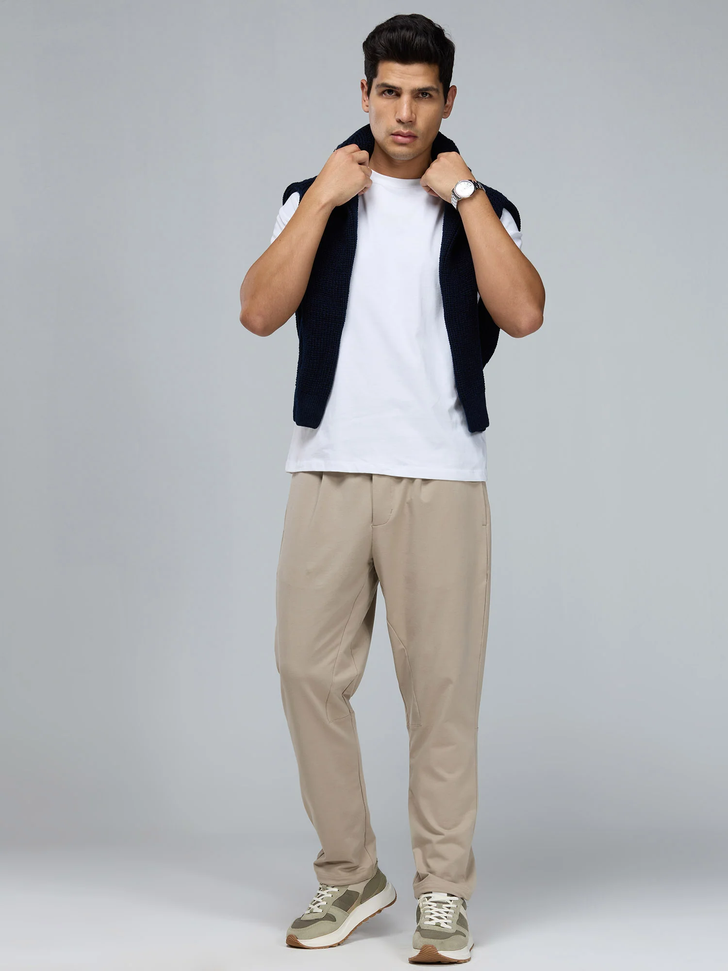 Light Beige Everywear Joggers - Image 2