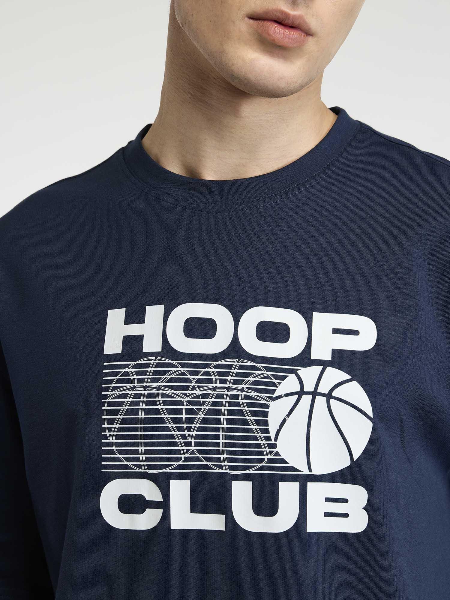Navy Certified Hoopers Oversized Printed Tee - Men - Image 8