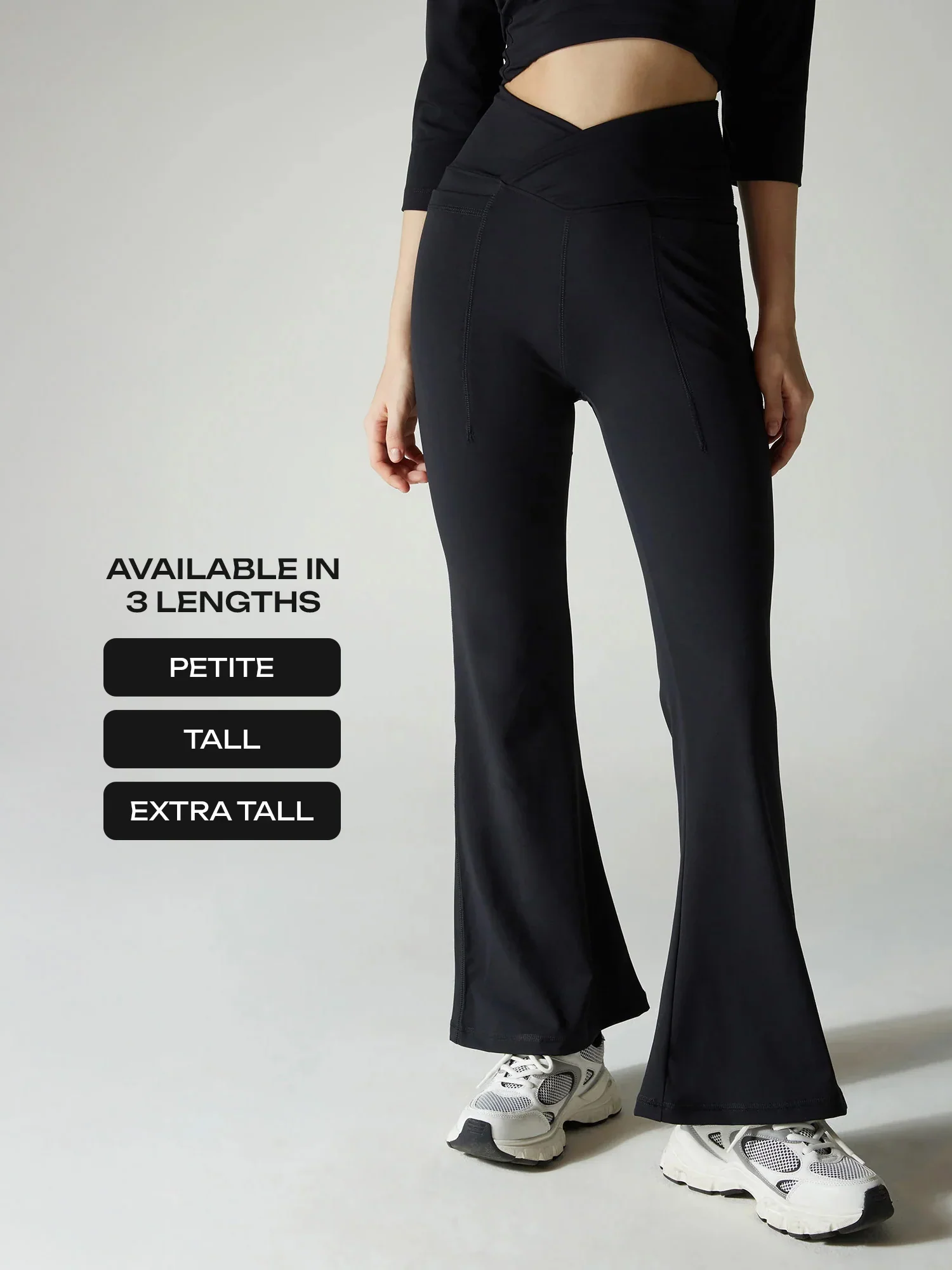 Obsidian Black Hourglass Flared Leggings - Image 21