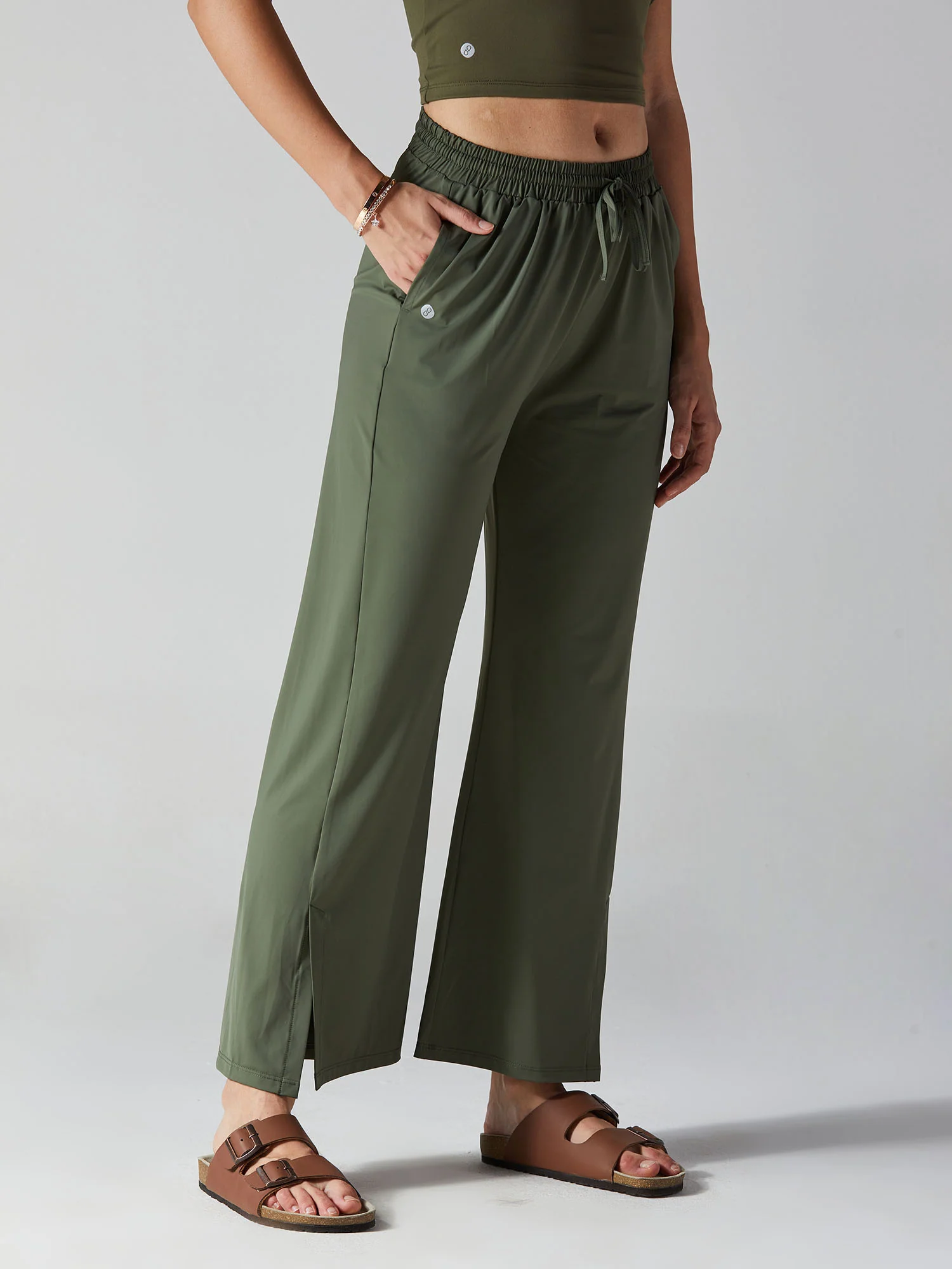 Olive AirLuxe Trousers - Image 2