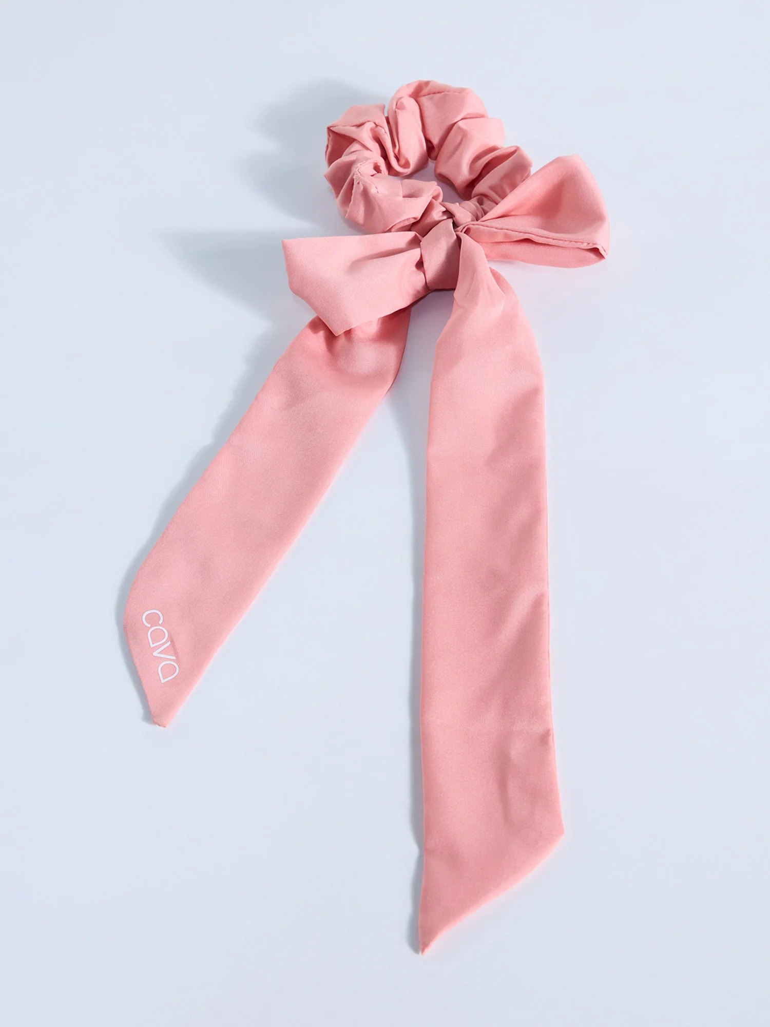 Pink Cava Bow Scrunchie