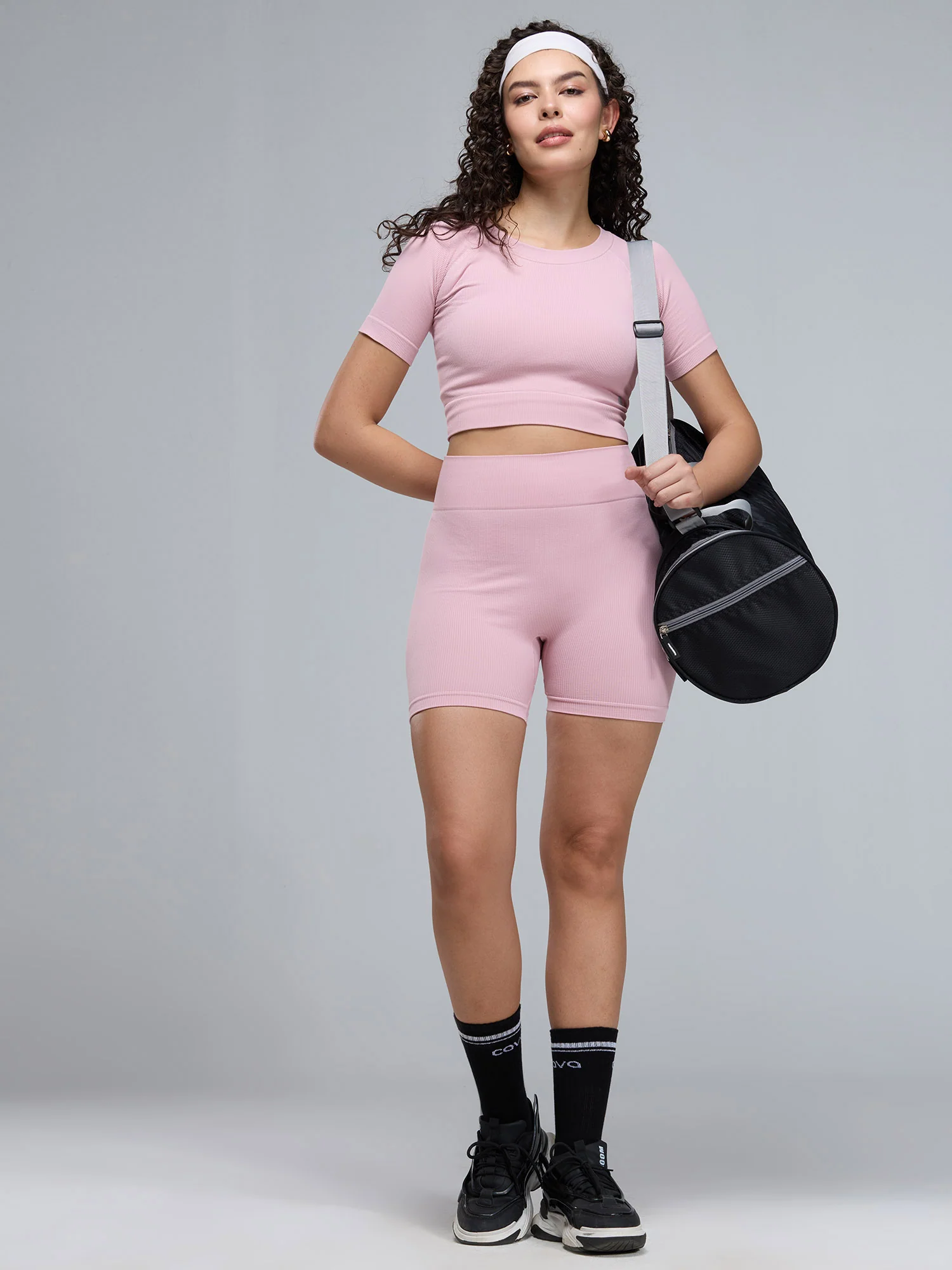 Pink Pulse Biker Shorts - Image 2