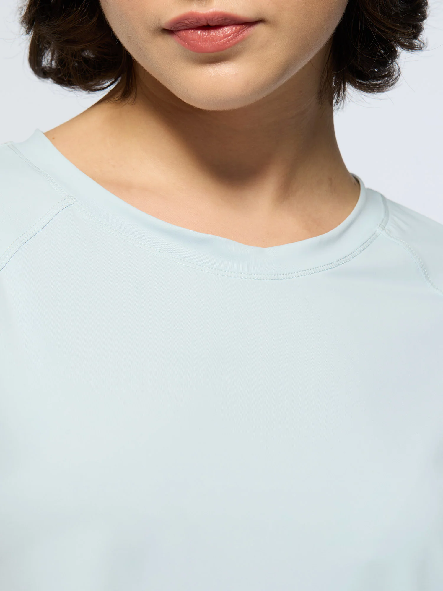 Sky Blue Overlap Tee - Image 8