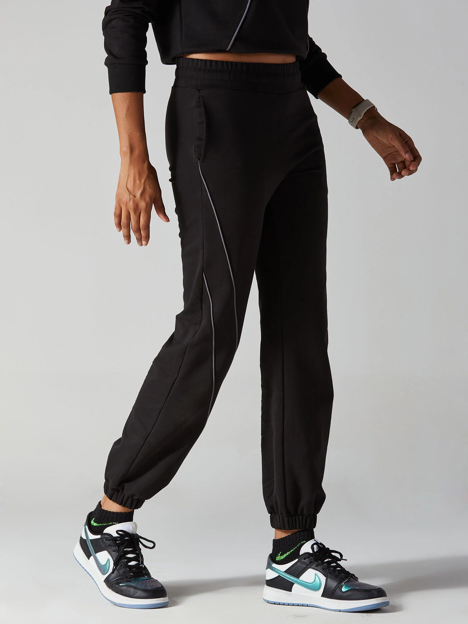 Black urban joggers
