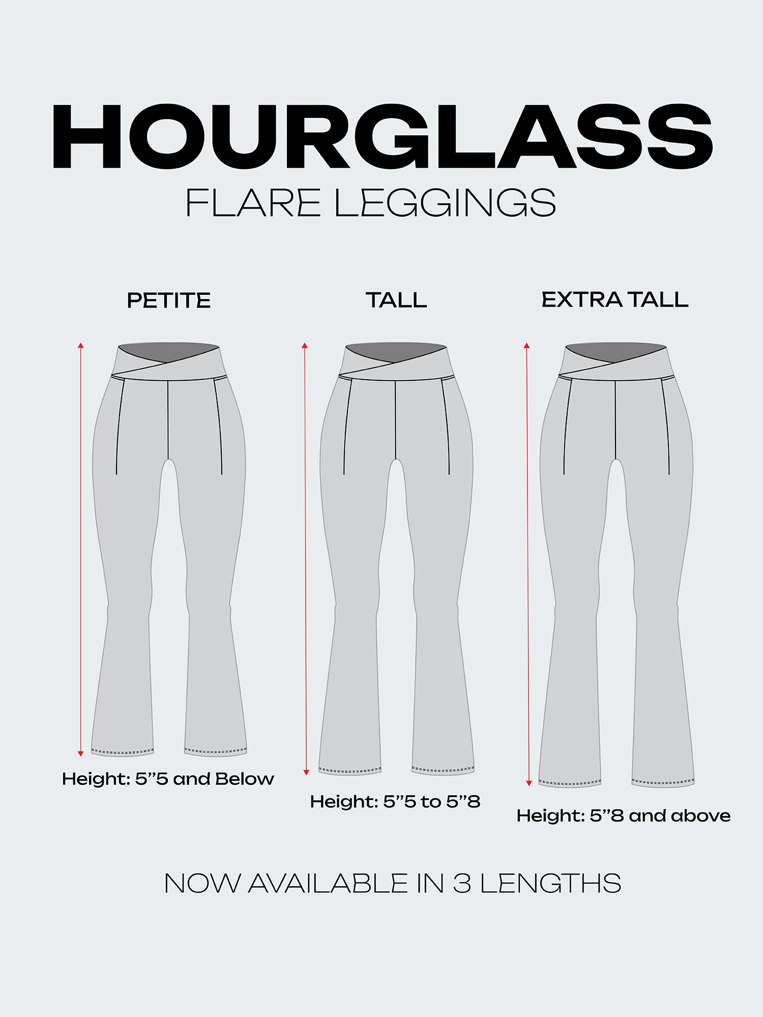 Wine Extra Tall Hourglass Flared Leggings - Image 5