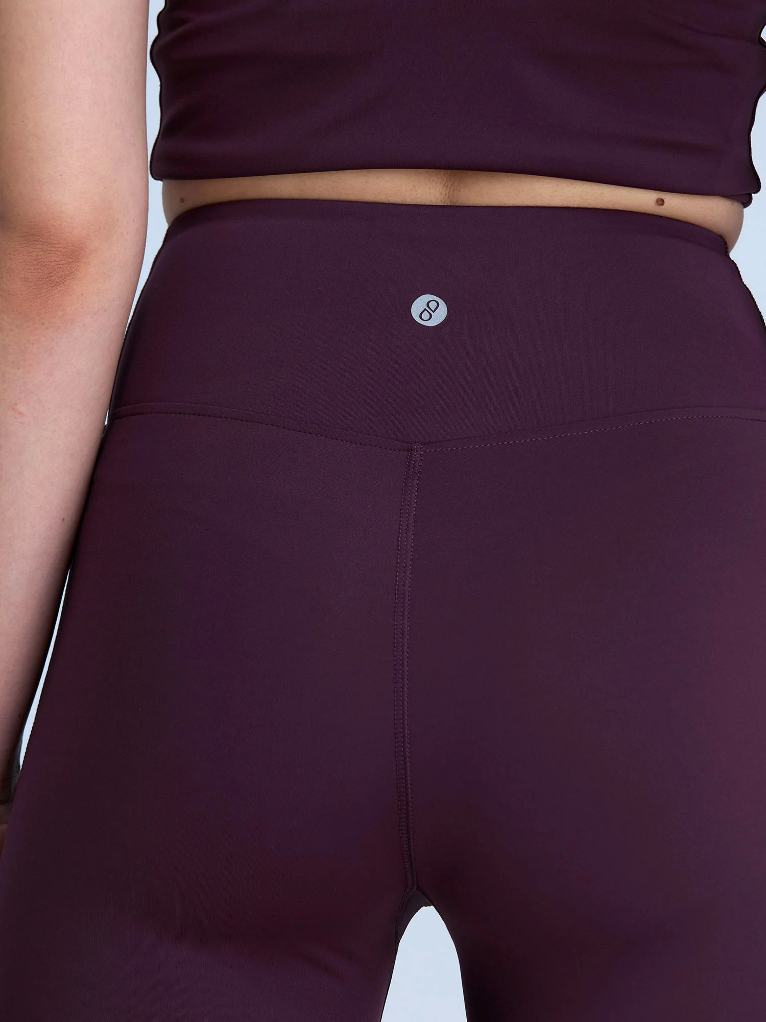 Wine Hourglass Flared Leggings - Image 9
