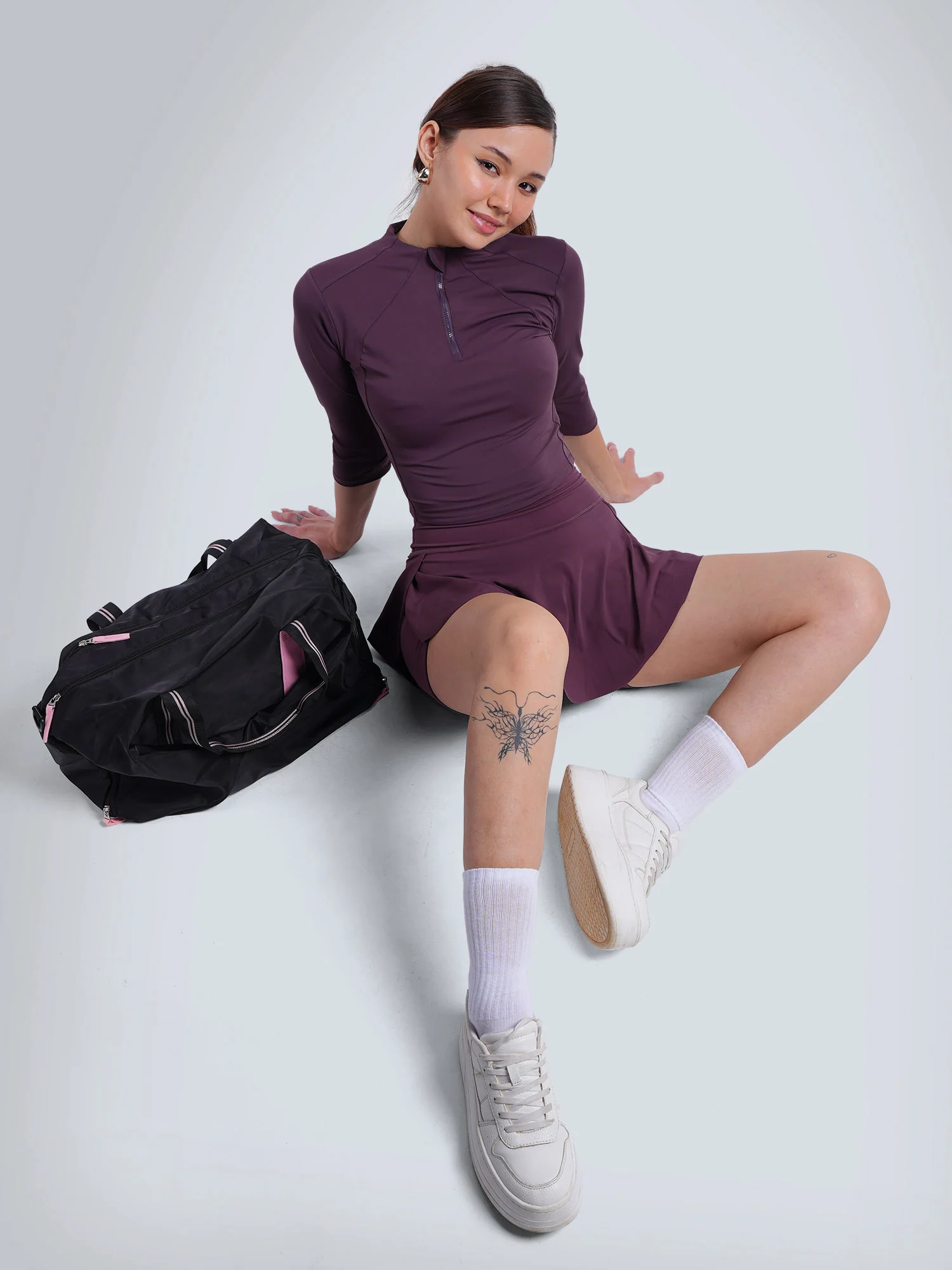 Wine Silhouette Zip Top - Image 2