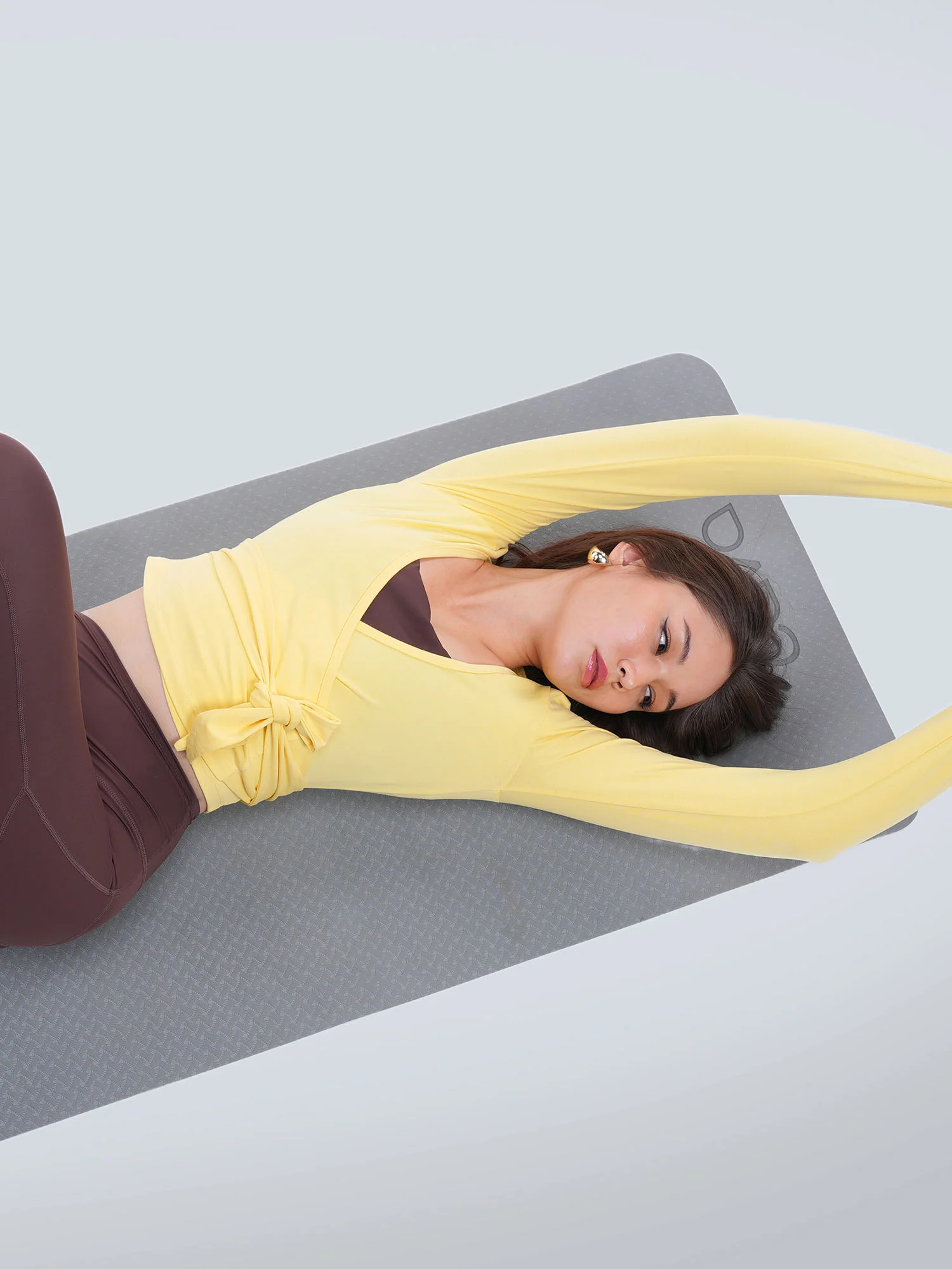 Yellow Cotton Wrap Top - Image 2